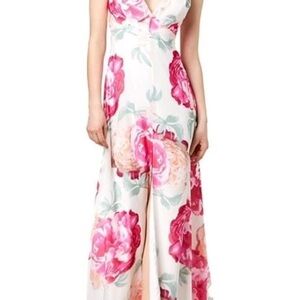 Calvin Klein Formal Floral Dress with Slit